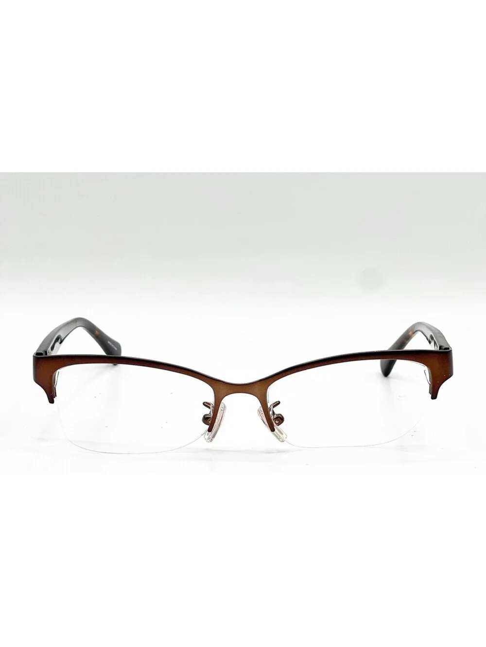 Coach HC 5066 9155 Satin Brown Dark Tortoise Cat Eye Eyeglass Frames 53-16-135